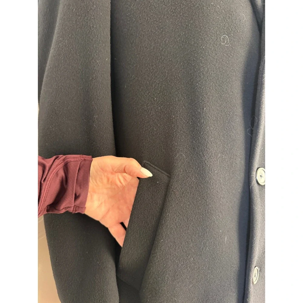 Jos. A.‎ Bank Black Wool Cashmere Overcoat Topcoat 40R